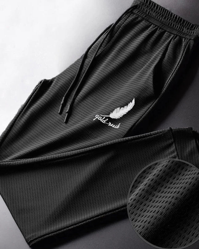 Men Fashion Quick Dry Pants Lightweight Hiking Jogging Running Trousers Breathable Workout Gym Ankle Tied Athletic Pants