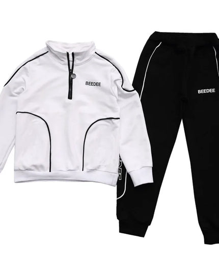 Spring Autumn Teenager Boys Clothing Sets Child Fashion Letter Sweatshirt + Pants 2Pcs Kids Tracksuit 4 5 6 7 8 9 10 11 12 Years