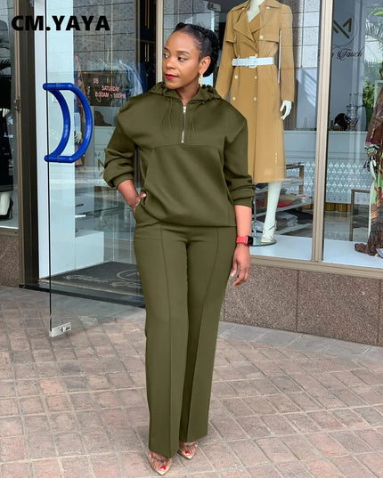 Long Sleeve Women Set Loose Long Sleeve Hoodies Pant Suits Two Piece Sets