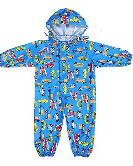 Kids Raincoat Waterproof Rain Poncho Cartoon Dinosaur Children School Student Jumpsuit Rainsuit Boys And Girls Travel Rainwear