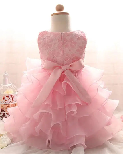 0-8 Yrs Flower Girls Dress Wedding Birthday Dress First Communion Dresses for Girls Baby Girl Baptism Dress Tutu Party Vestidos