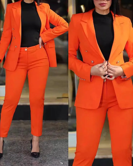 Women Blazer Suits Two 2 Pcs