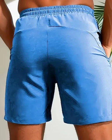 "UETEEY Men’s Summer Shorts – Gym, Sport & Running Fitness Shorts, Breathable Quick-Drying Drawstring Workout Pants