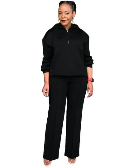 Long Sleeve Women Set Loose Long Sleeve Hoodies Pant Suits Two Piece Sets