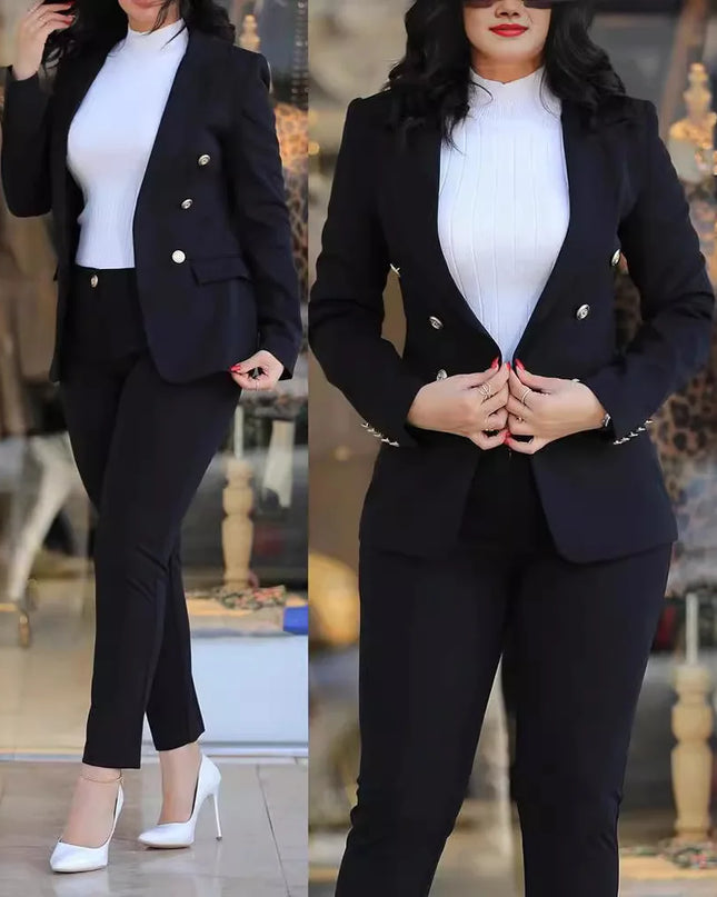 Women Blazer Suits Two 2 Pcs