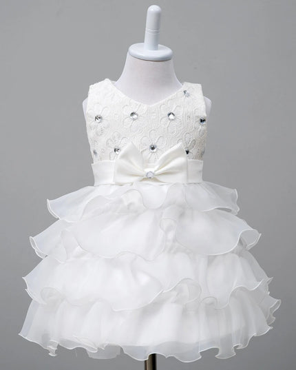 0-8 Yrs Flower Girls Dress Wedding Birthday Dress First Communion Dresses for Girls Baby Girl Baptism Dress Tutu Party Vestidos