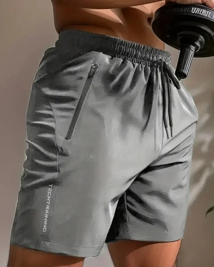 "UETEEY Men’s Summer Shorts – Gym, Sport & Running Fitness Shorts, Breathable Quick-Drying Drawstring Workout Pants