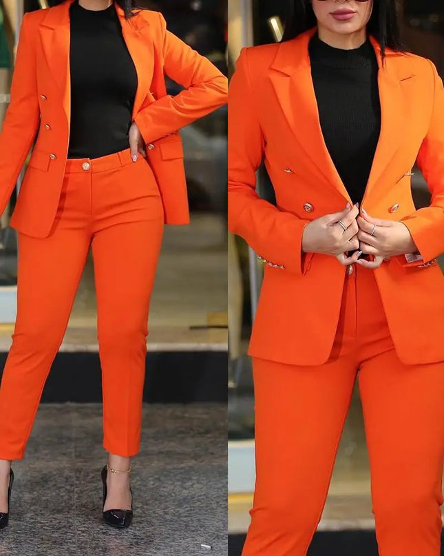 Women Blazer Suits Two 2 Pcs
