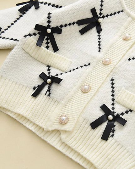 Bear Leader Baby Sweatshirt & Pants Set – 2pcs Knitted Tracksuit for 2-6 Years Girls, Winter Kids Clothing