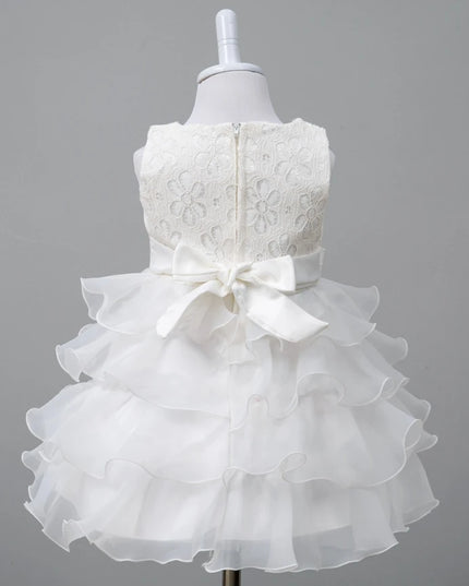 0-8 Yrs Flower Girls Dress Wedding Birthday Dress First Communion Dresses for Girls Baby Girl Baptism Dress Tutu Party Vestidos
