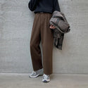Straight-Leg Wool or Linen Trousers