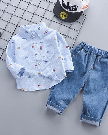 New Spring Autumn Baby Boys Clothes Suit Infant Outfits Children Shirt Pants 2Pcs/Sets Toddler Casual Costume Kids Tracksuits