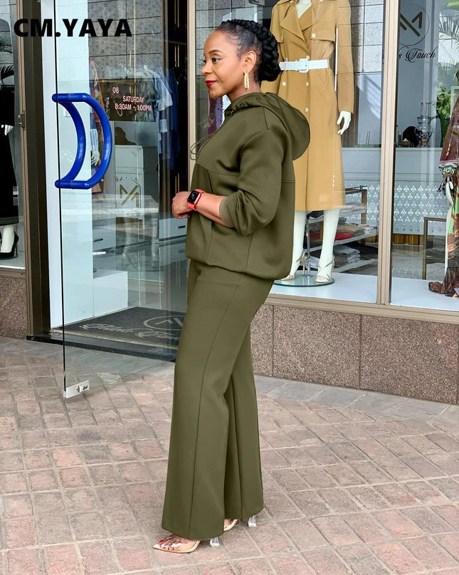Long Sleeve Women Set Loose Long Sleeve Hoodies Pant Suits Two Piece Sets
