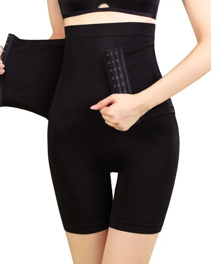 Flarixa High Waist Waist Trainer Panties Women Body Shaper Tummy Slimming Underwear Boxer Hips Lift Shorts Breasted Shapewear
