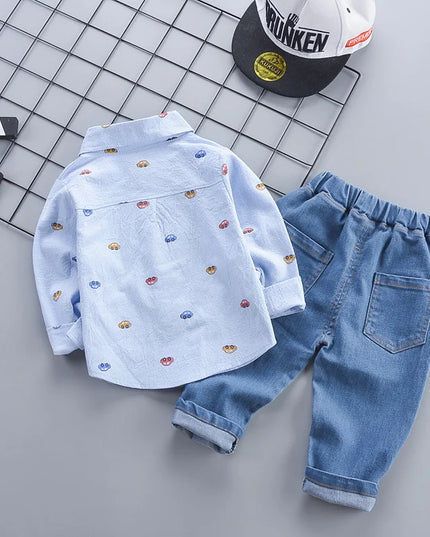 New Spring Autumn Baby Boys Clothes Suit Infant Outfits Children Shirt Pants 2Pcs/Sets Toddler Casual Costume Kids Tracksuits