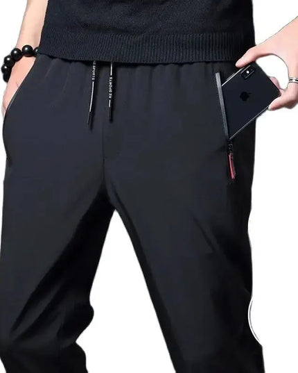 Men's Casual Pants Stretch Slim Fit Elastic Waist Jogger Korean Classic Blue Black Gray Male Brand Trousers Plus Size