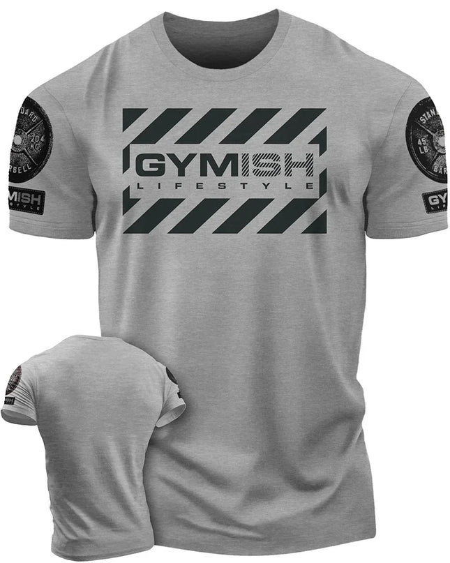 3D printed men's short sleeved T-shirt for comprehensive exercise, fun and fitness Hardcore new handsome and trendy short sleeve