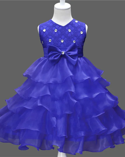 0-8 Yrs Flower Girls Dress Wedding Birthday Dress First Communion Dresses for Girls Baby Girl Baptism Dress Tutu Party Vestidos