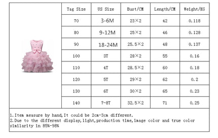 0-8 Yrs Flower Girls Dress Wedding Birthday Dress First Communion Dresses for Girls Baby Girl Baptism Dress Tutu Party Vestidos