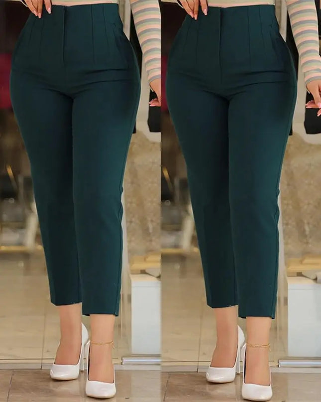 Women Office Wear High Waist & Pencil Trousers
