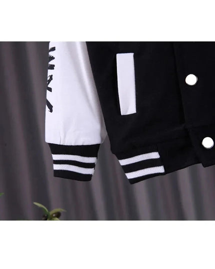 2023 New Kids Baseball Clothing Sets Boys Girls Casual Sports Suit Coat Pant 2Pcs Spring Autumn Thin Baby Tracksuit Outfits 1-4Y