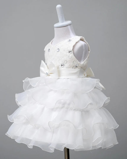 0-8 Yrs Flower Girls Dress Wedding Birthday Dress First Communion Dresses for Girls Baby Girl Baptism Dress Tutu Party Vestidos