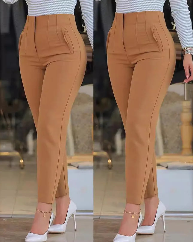 Women Office Wear High Waist & Pencil Trousers