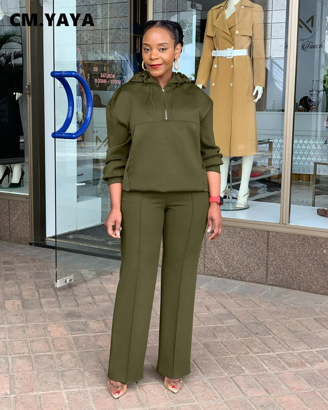 Long Sleeve Women Set Loose Long Sleeve Hoodies Pant Suits Two Piece Sets