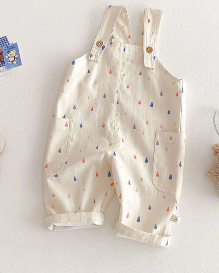 2025 Spring New Kids Fashion Overalls – Polka Dot & Striped Jumpsuits for Children – Play Suit