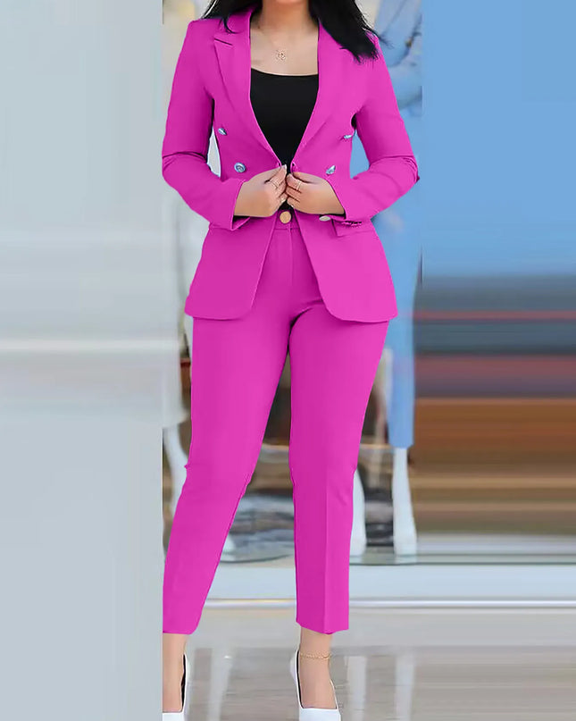 Women Blazer Suits Two 2 Pcs