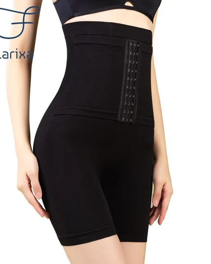 Flarixa High Waist Waist Trainer Panties Women Body Shaper Tummy Slimming Underwear Boxer Hips Lift Shorts Breasted Shapewear
