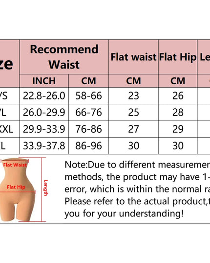YBFDO Women's High Waist Flat Angle Shaper Pants Postpartum Buttocks Lifting Body Shaping Pants Slim Shorts Waist Trainer