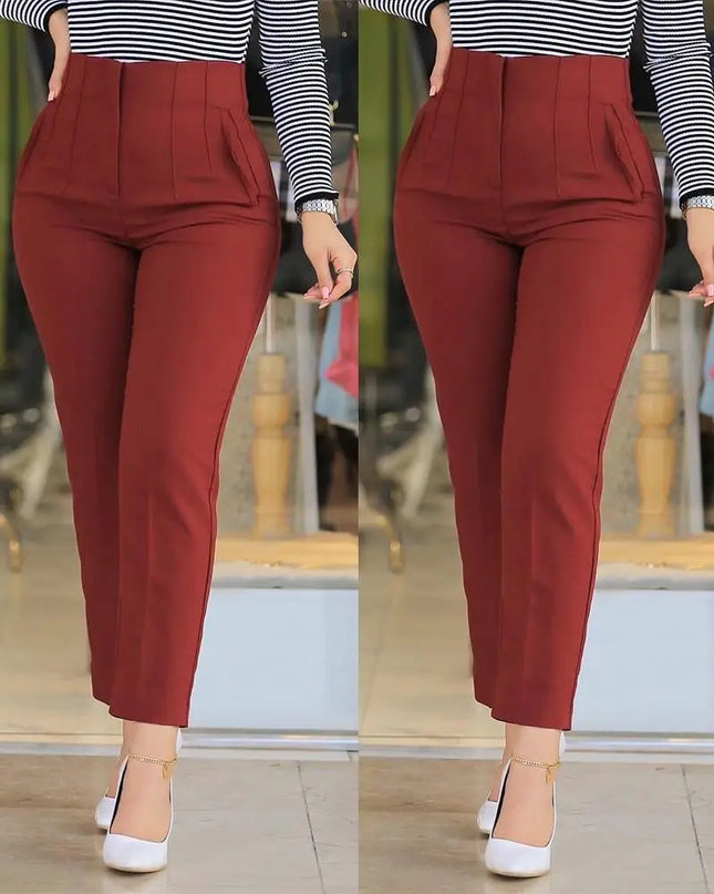 Women Office Wear High Waist & Pencil Trousers