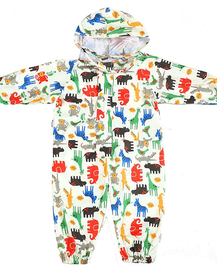 Kids Raincoat Waterproof Rain Poncho Cartoon Dinosaur Children School Student Jumpsuit Rainsuit Boys And Girls Travel Rainwear