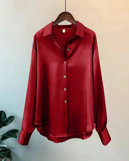 2025Spring Shirt And Blouses New Sweater Cardigans Woman Top Knitted Korean Long Sleeve Lapel Button Elegance Sweet Casual Coats