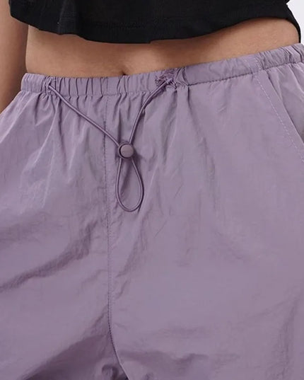 Xpqbb Y2K Parachute Pants Women Harajuku Streetwear Wide Leg Baggy Sweatpants Female Vintage Hip Hop Joggers Cargo Trousers