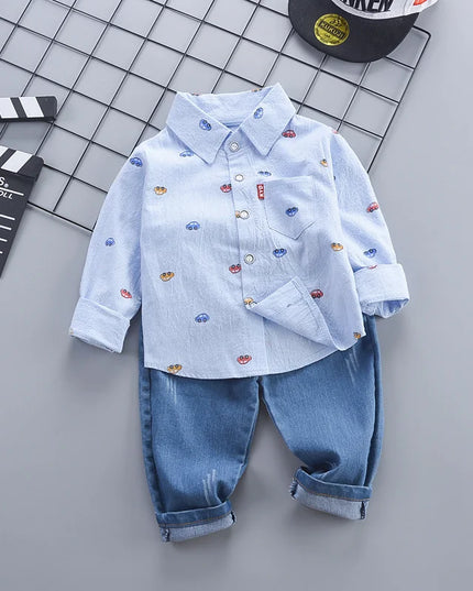 New Spring Autumn Baby Boys Clothes Suit Infant Outfits Children Shirt Pants 2Pcs/Sets Toddler Casual Costume Kids Tracksuits