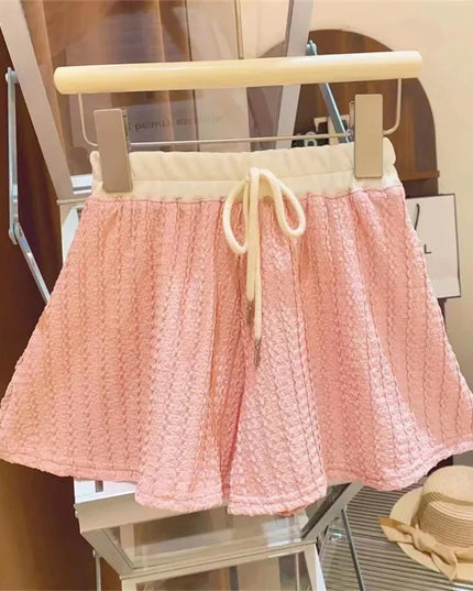 Girls Clothes Set – Summer Cute Sweet Short Sleeve Top & Shorts 2-Piece Outfit, Casual Sportswear for Kids (2-10Y)
