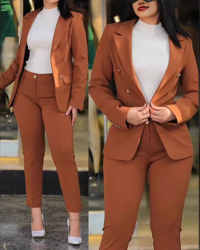 Women Blazer Suits Two 2 Pcs