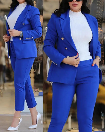 Women Blazer Suits Two 2 Pcs