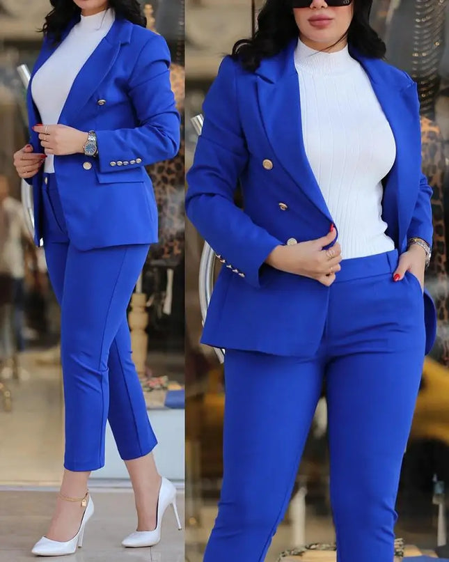 Women Blazer Suits Two 2 Pcs