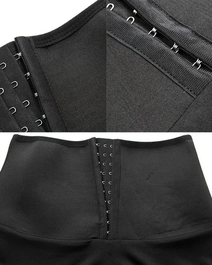 YBFDO Sweat Sauna Pants Body Shaper Weight Loss Slimming Shorts Shapewear Women Waist Trainer Hot Thermo Sweat Pants Fitness