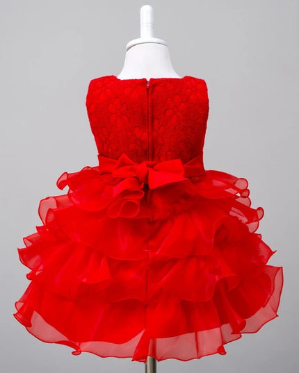 0-8 Yrs Flower Girls Dress Wedding Birthday Dress First Communion Dresses for Girls Baby Girl Baptism Dress Tutu Party Vestidos