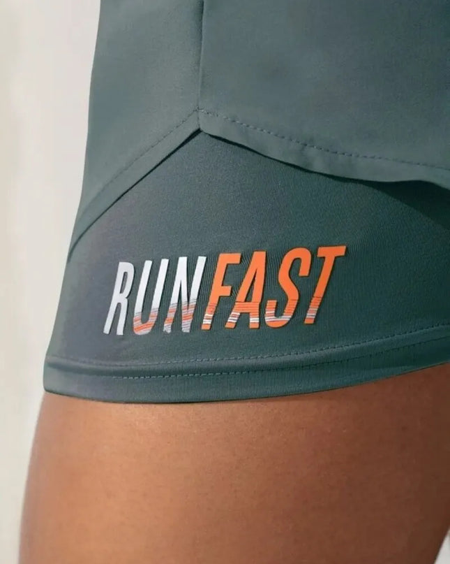 Women's High Rise Yoga Shorts With Elastic Proximity Control Running Shorts, Fake Two Pieces Pants