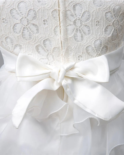 0-8 Yrs Flower Girls Dress Wedding Birthday Dress First Communion Dresses for Girls Baby Girl Baptism Dress Tutu Party Vestidos