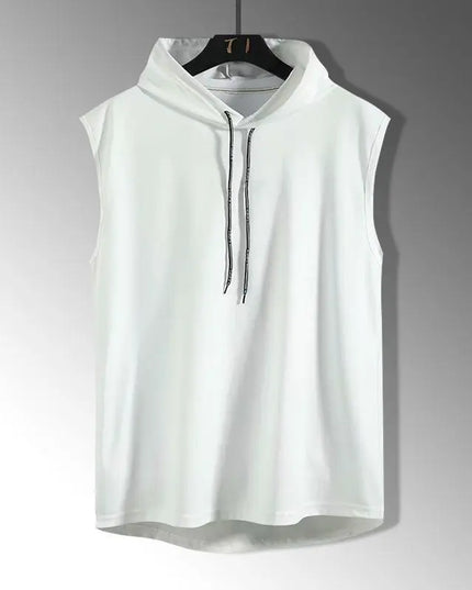 Solid Color 2023 Brand New Men's Tank Tops Vest Sleeveless Tees For Male Hooded Man Vests Tops Hip Hop Men Tank Top T shirt