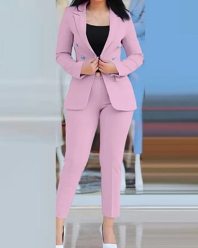 Women Blazer Suits Two 2 Pcs