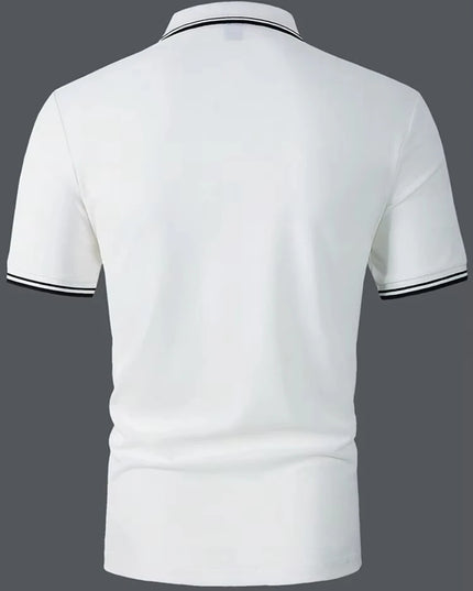 Men's Polo Shirt Golf Shirt Outdoor Casual Polo Collar Classic Short Sleeve Basic Button Front Button-Down Summer Regular Fit