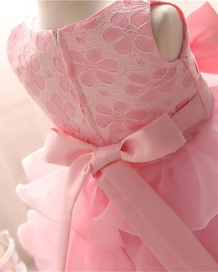 0-8 Yrs Flower Girls Dress Wedding Birthday Dress First Communion Dresses for Girls Baby Girl Baptism Dress Tutu Party Vestidos
